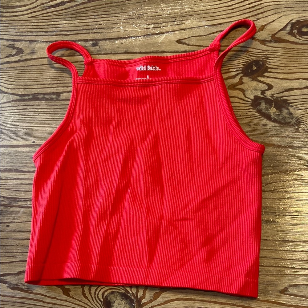 Wild Fable Bright Red Tank Top